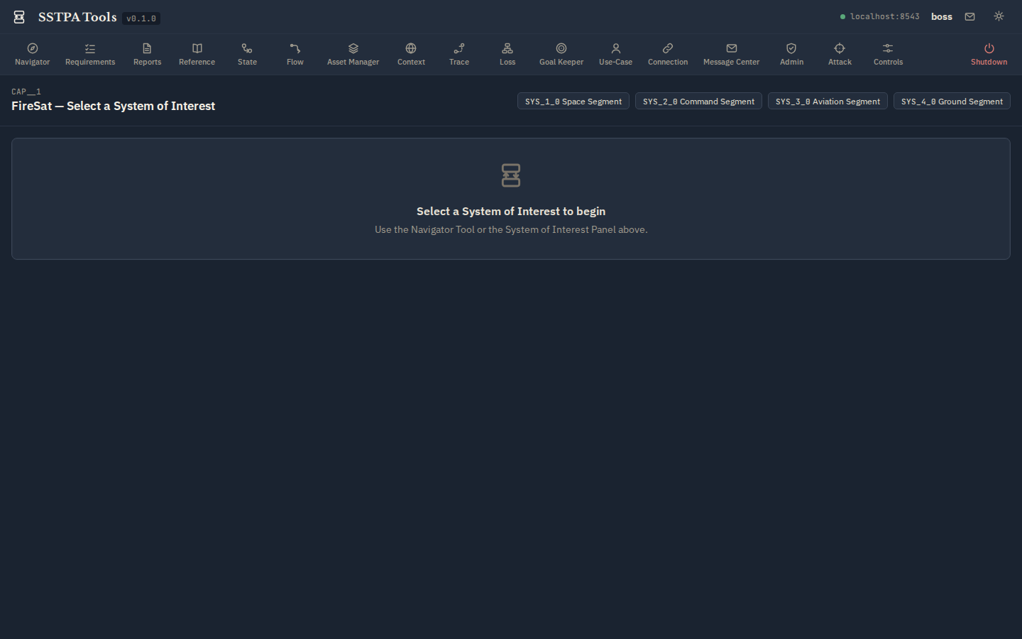 Before SoI selection: FireSat Capability with Tier-1 segment chips. — Dark theme