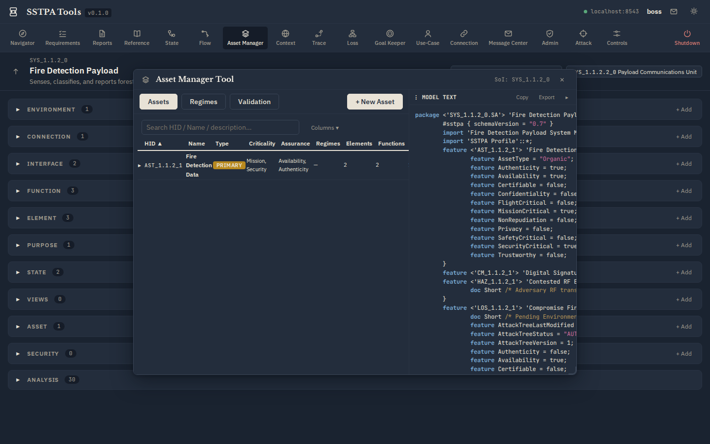 Asset Manager Tool in Light and Dark. — Dark theme
