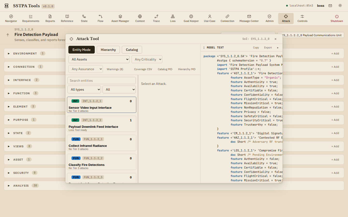 Attack Tool in Light and Dark. — Light theme