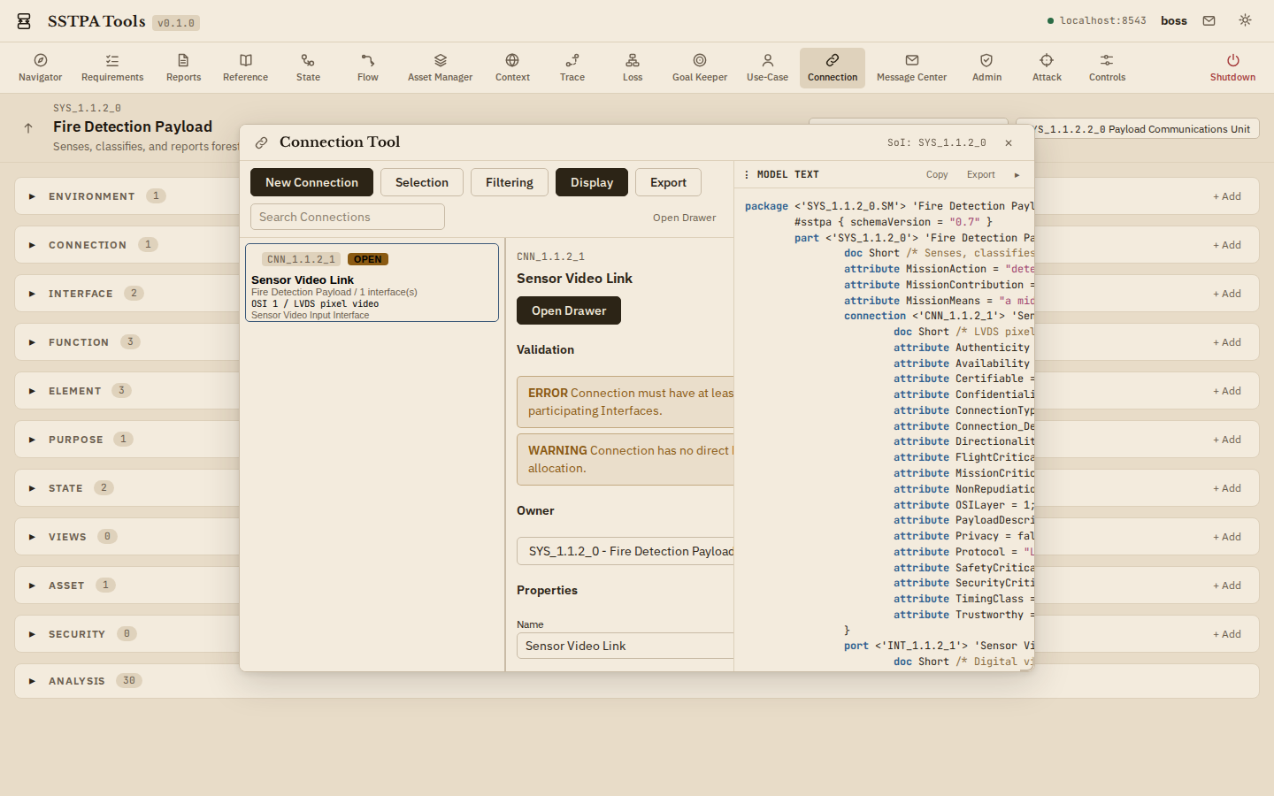 Connection Tool in Light and Dark. — Light theme