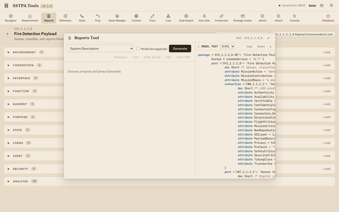 Reports Tool. — Light theme
