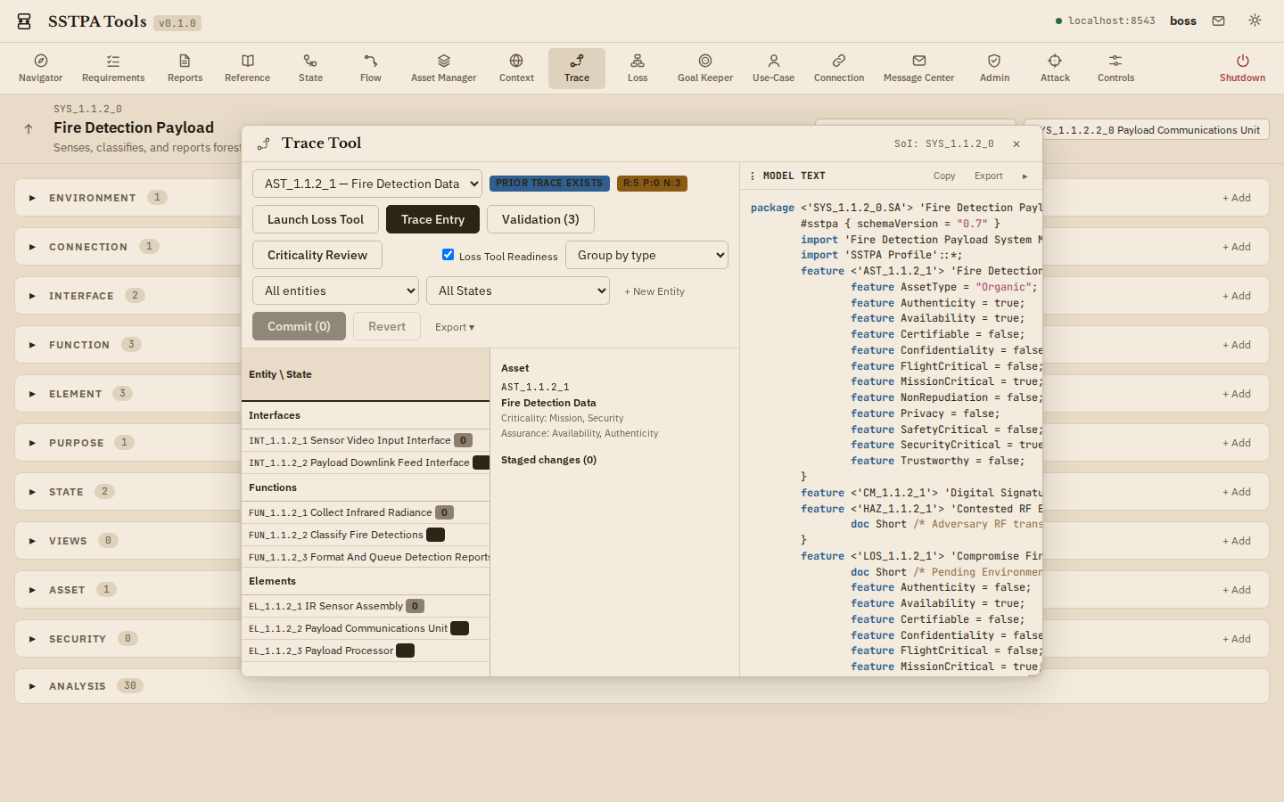 Trace Tool in Light and Dark. — Light theme